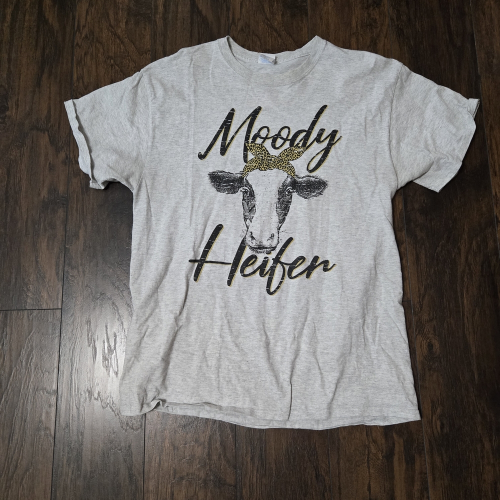 Moody Heifer Graphic T-Shirt